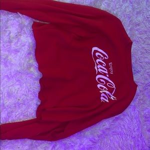 Red coca-Cola crop top
